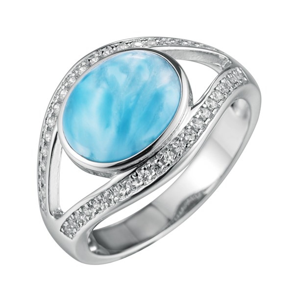 Larimar Oval Ring 2