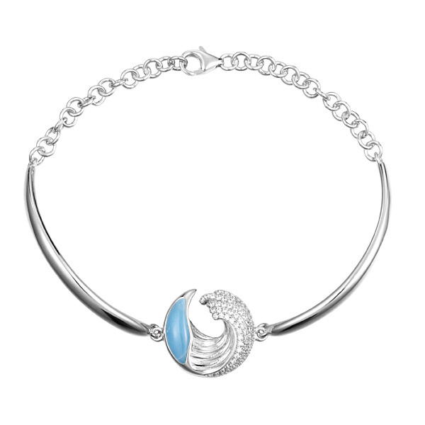 Larimar Ocean Wave Bracelet 1