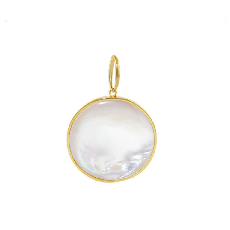 Mother of Pearl Round Pendant - Coast Boutique