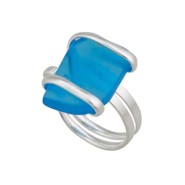 Sea Glass Adjustable Ring - Image 3