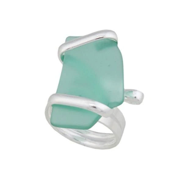 Sea Glass Adjustable Ring - Image 6