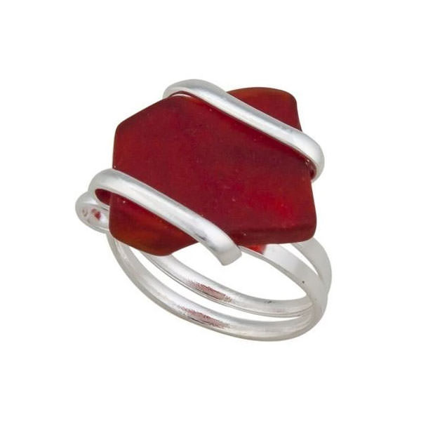 Sea Glass Adjustable Ring - Image 8