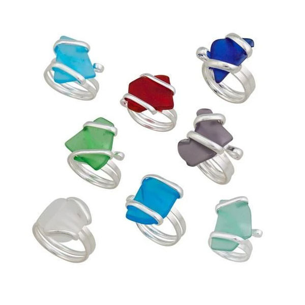 Sea Glass Adjustable Ring