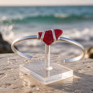 Sea Glass Cuff Bracelets