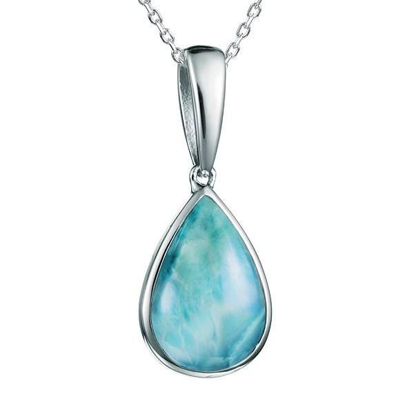 Larimar Teardrop Pendant