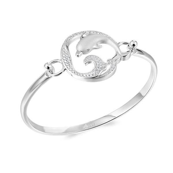 Interchangeable Bangle Top - Dolphin