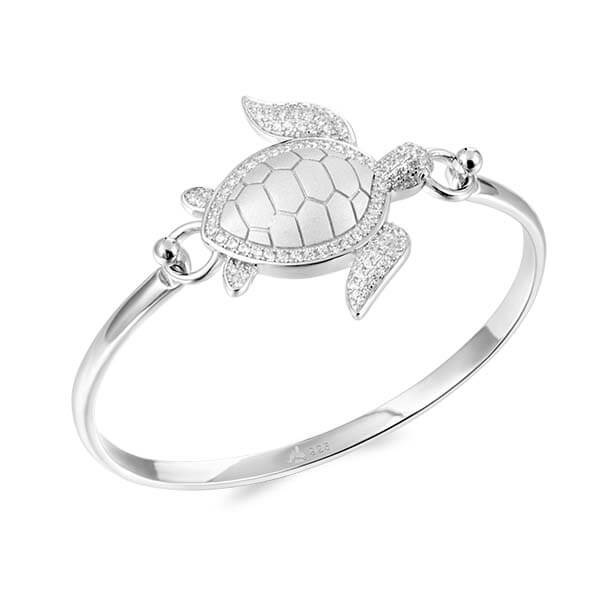 Interchangeable Bangle Top - Turtle