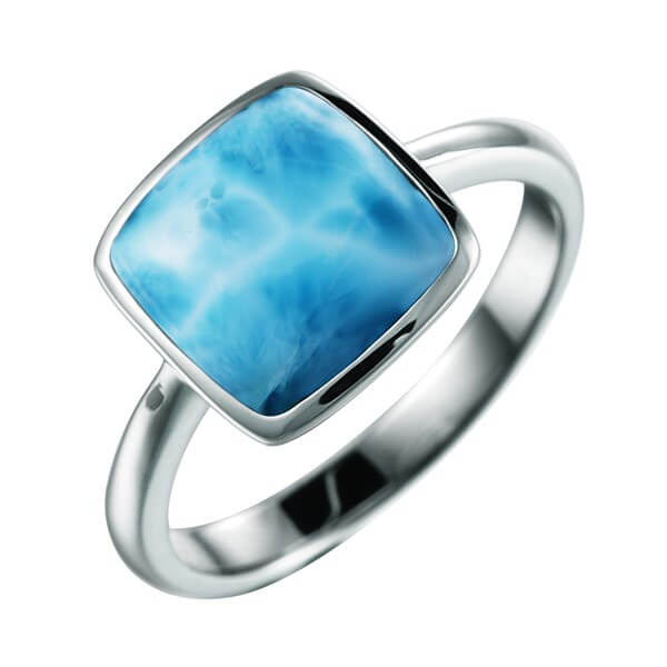 Larimar Square Ring