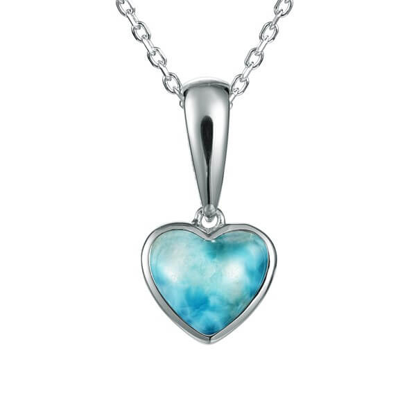 Larimar Heart Pendant