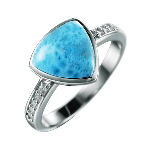 Larimar Reuleaux Triangle Ring