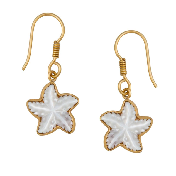 Alchemia Mother of Pearl Starfish Drop Earrings