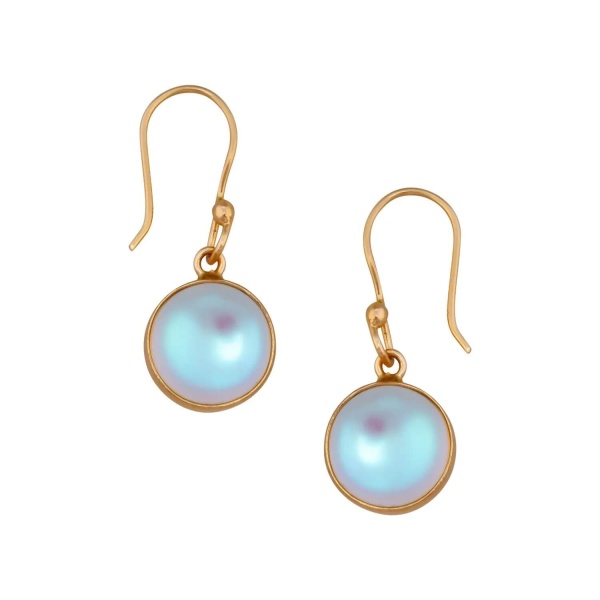 Luminite Round Drop Earrings