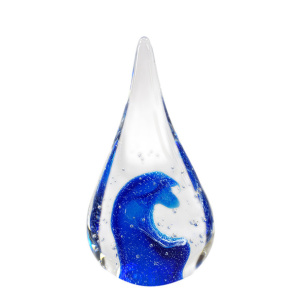 Glass Tear Drop Wave 8 1/2