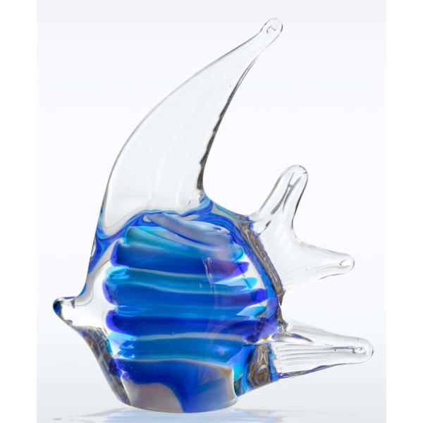 Glass Tropical Fish Blue 5″