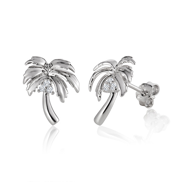SS Palm Tree Earrings