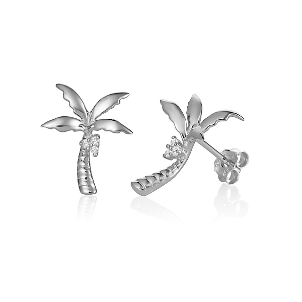 SS Palm Tree Earrings