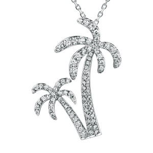 SS Palm Tree Pendant