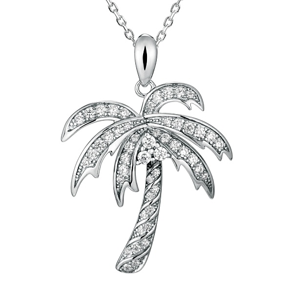 SS Palm Tree Pendant