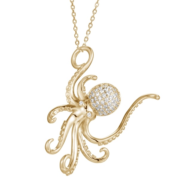 SS Octopus Pendant
