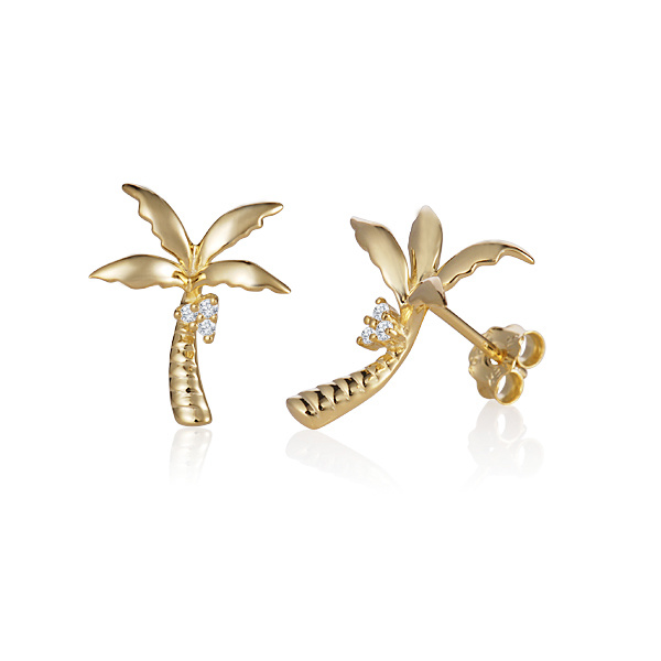 SS Palm Tree Earrings