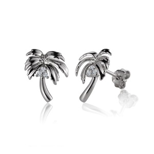 SS Palm Tree Earrings