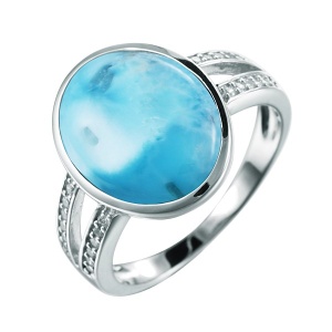 SS Larimar Ring
