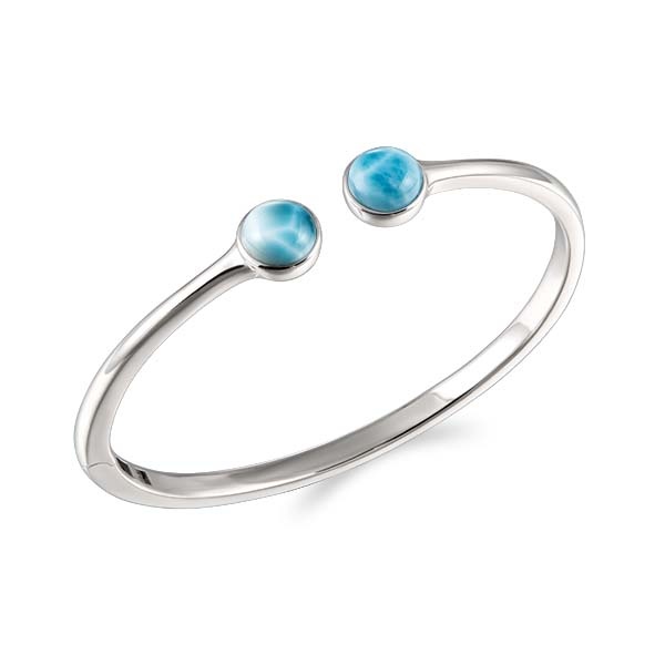 SS 925 Larimar Bangle