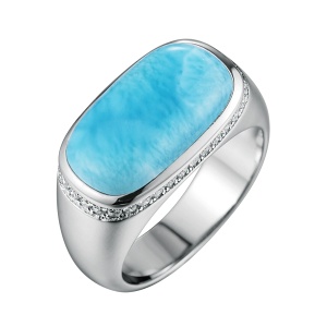 SS Larimar Ring
