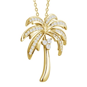 SS Palm Tree Pendant