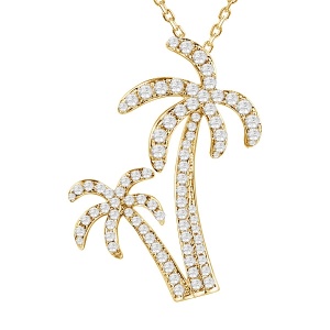SS Palm Tree Pendant
