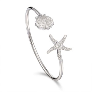 SS Starfish Shell Bangle