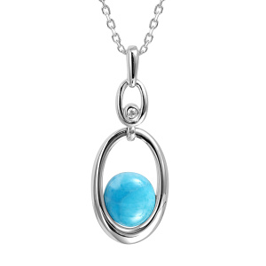 SS Larimar Pendant
