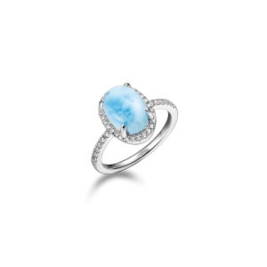 SS Larimar Ring