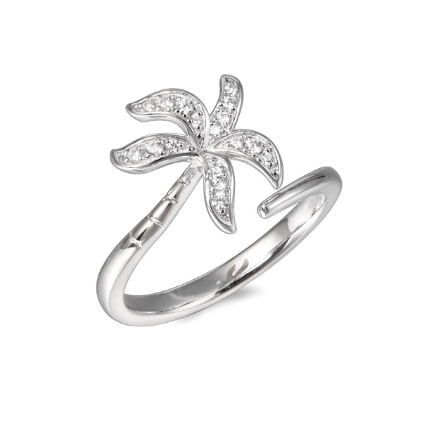SS 925 Palm Tree Ring