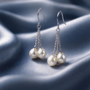Double Drop Pearl Earrings