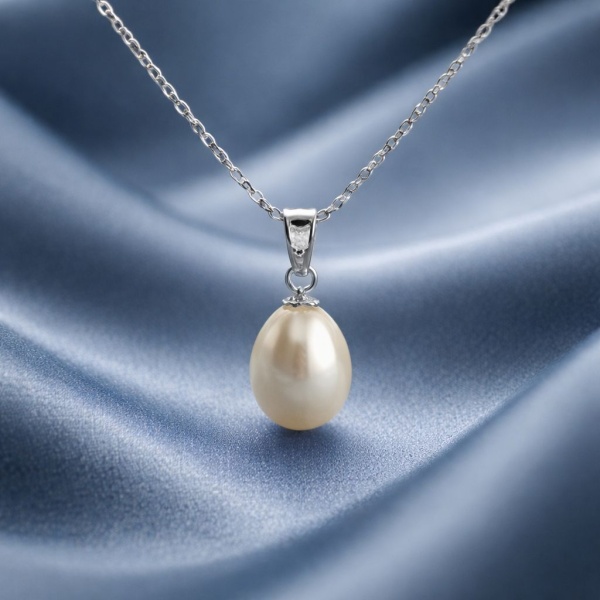 Elegant Single Drop Pearl Necklace